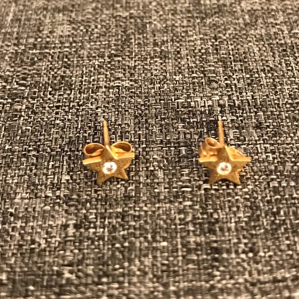 Finn Diamond Star Stud Earrings